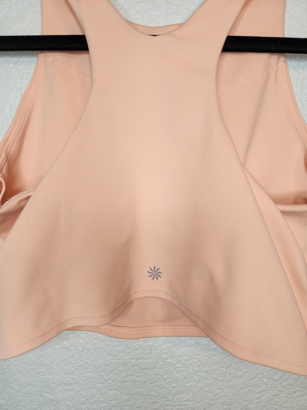 Athleta Conscious Crop Bra Coral Peach Cropped Scoop Neck Tank Top M - Picture 4 of 9
